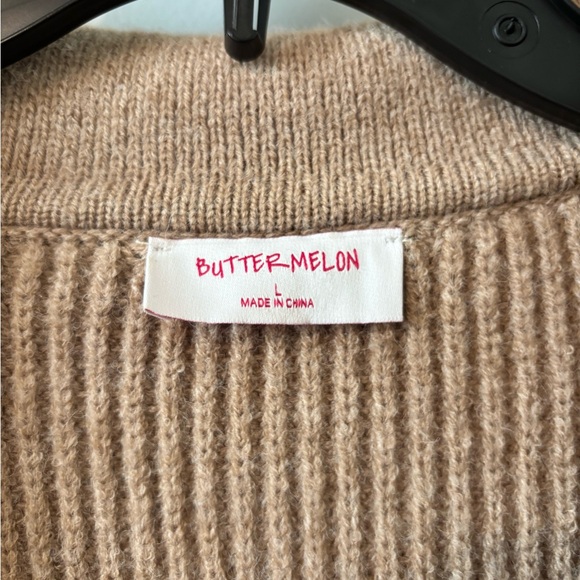 These Three Boutique Striped collared Women's Sweater - Picture 2 of 8